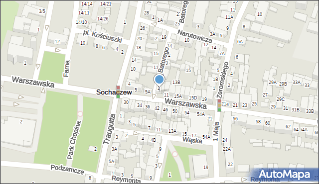 Sochaczew, Warszawska, 7, mapa Sochaczew