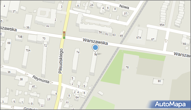 Sochaczew, Warszawska, 76, mapa Sochaczew