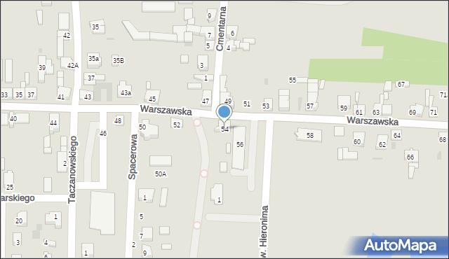Sompolno, Warszawska, 54, mapa Sompolno