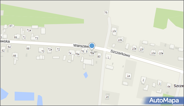 Sompolno, Warszawska, 78a, mapa Sompolno