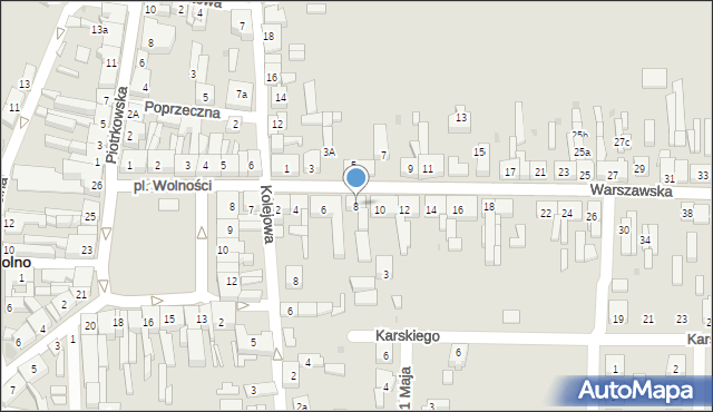 Sompolno, Warszawska, 8, mapa Sompolno