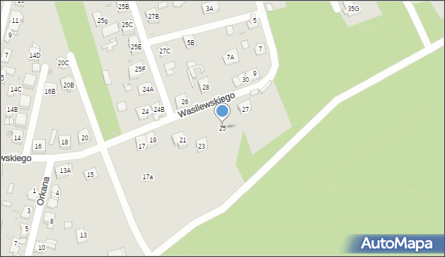 Sosnowiec, Wasilewskiego Leona, 25, mapa Sosnowca