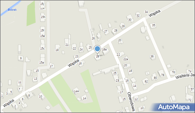 Sosnowiec, Wąska, 18, mapa Sosnowca