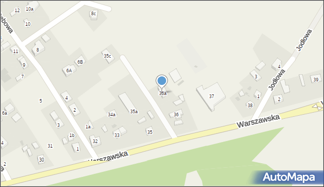 Spalice, Warszawska, 36a, mapa Spalice