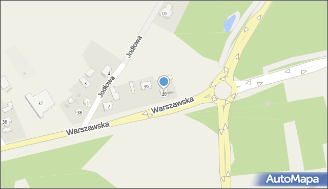 Spalice, Warszawska, 40, mapa Spalice