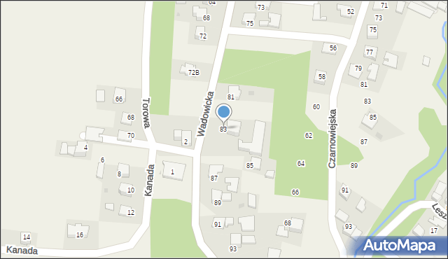 Spytkowice, Wadowicka, 83, mapa Spytkowice