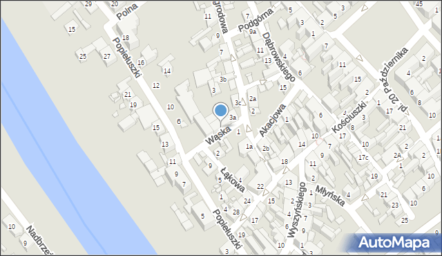 Śrem, Wąska, 2, mapa Śrem