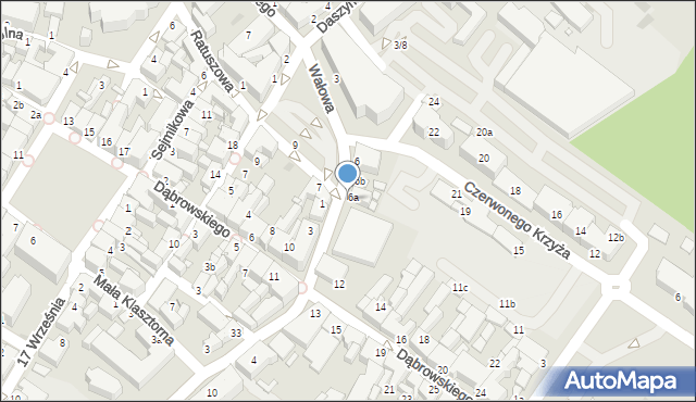 Środa Wielkopolska, Wałowa, 2, mapa Środa Wielkopolska