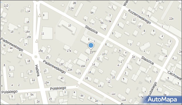 Środa Wielkopolska, Wawrzyniaka Piotra, 13, mapa Środa Wielkopolska