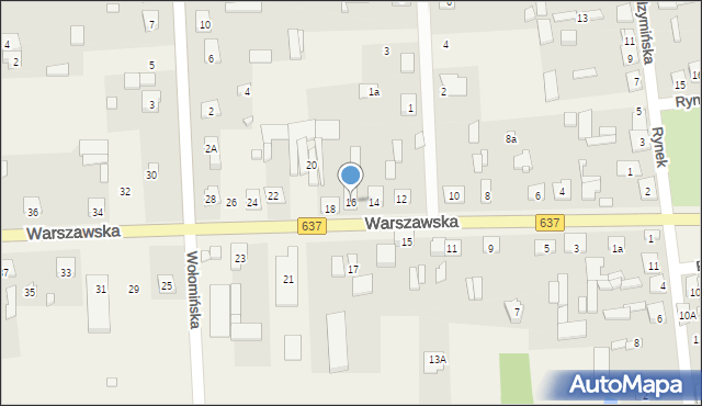 Stanisławów, Warszawska, 16, mapa Stanisławów