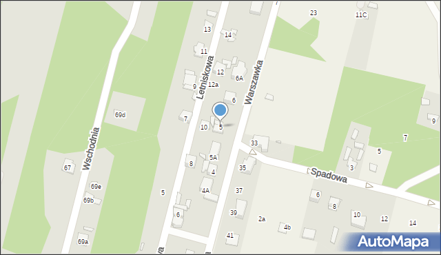 Starachowice, Warszawka, 5, mapa Starachowic