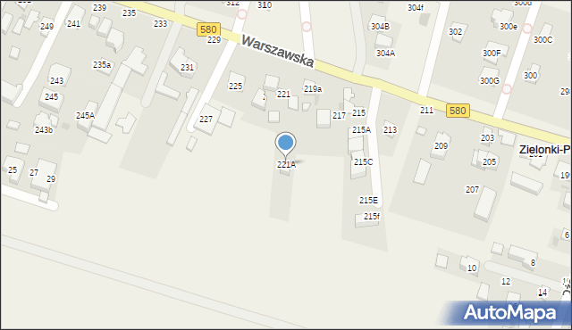 Stare Babice, Warszawska, 221A, mapa Stare Babice