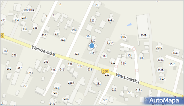 Stare Babice, Warszawska, 316, mapa Stare Babice