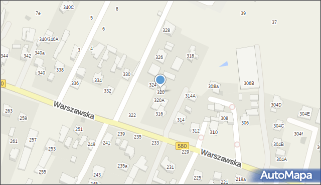 Stare Babice, Warszawska, 320, mapa Stare Babice