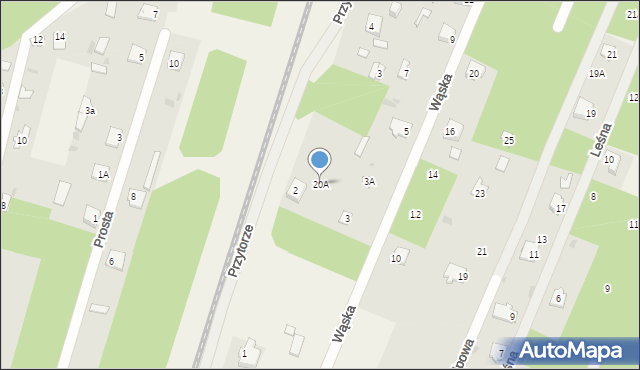 Stare Bosewo, Wąska, 20A, mapa Stare Bosewo
