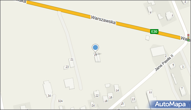 Stare Opole, Warszawska, 15, mapa Stare Opole