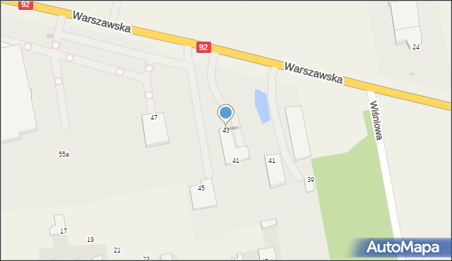 Stare Opole, Warszawska, 43, mapa Stare Opole