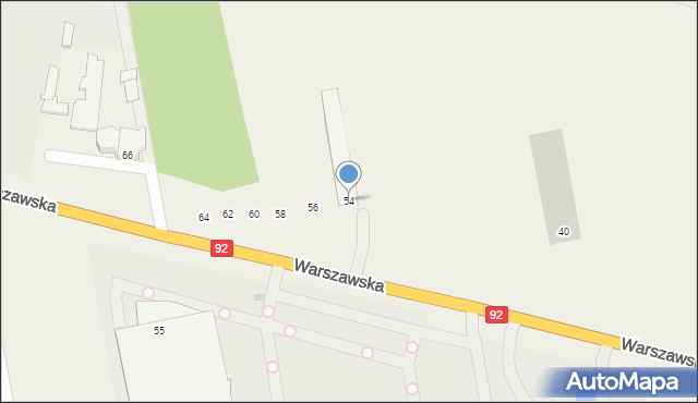Stare Opole, Warszawska, 54, mapa Stare Opole