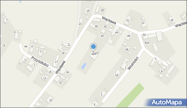 Stare Siołkowice, Wacława, 42A, mapa Stare Siołkowice