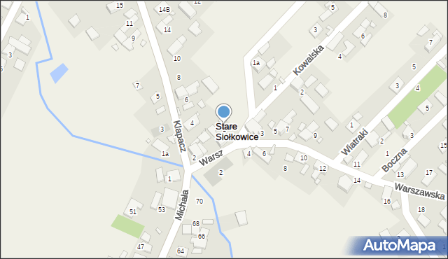 Stare Siołkowice, Warszawska, 1, mapa Stare Siołkowice