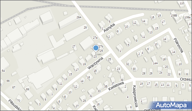 Stargard, Warzywna, 23A, mapa Stargard