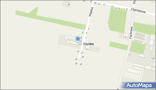 Stary Kocin, Wąska, 12, mapa Stary Kocin