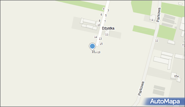 Stary Kocin, Wąska, 20, mapa Stary Kocin