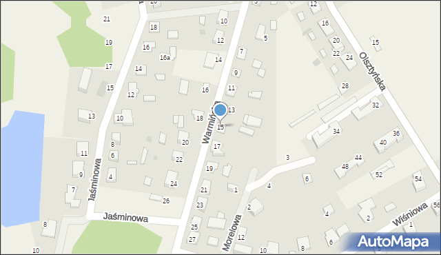 Stawiguda, Warmińska, 15, mapa Stawiguda
