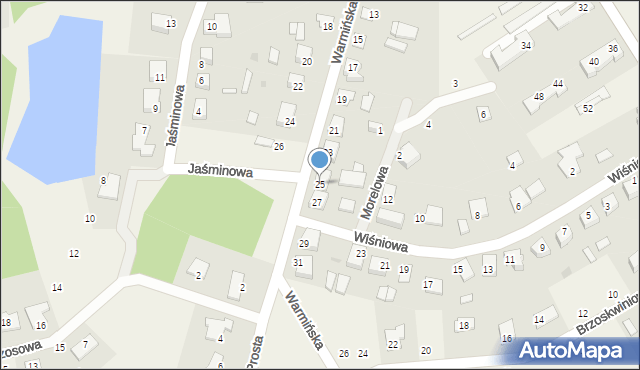 Stawiguda, Warmińska, 25, mapa Stawiguda