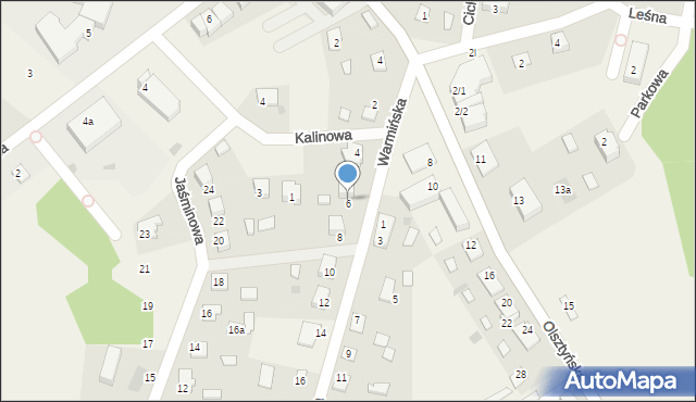 Stawiguda, Warmińska, 6, mapa Stawiguda