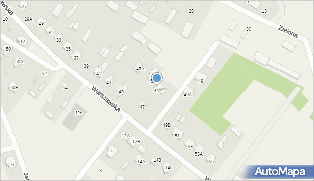 Stegna, Warszawska, 47A, mapa Stegna