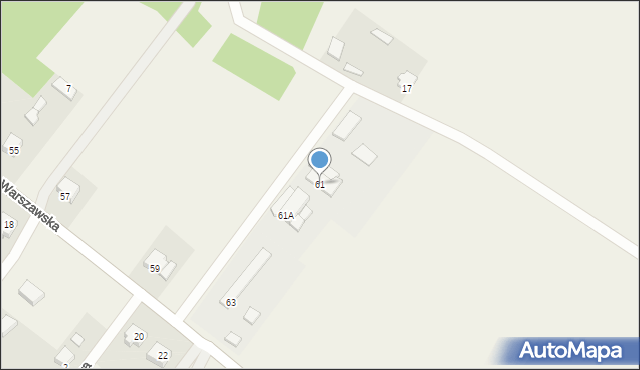 Stegna, Warszawska, 61, mapa Stegna