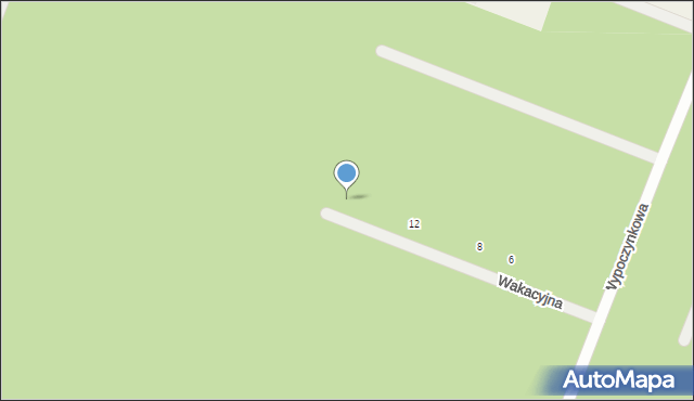 Stęszewko, Wakacyjna, 16, mapa Stęszewko