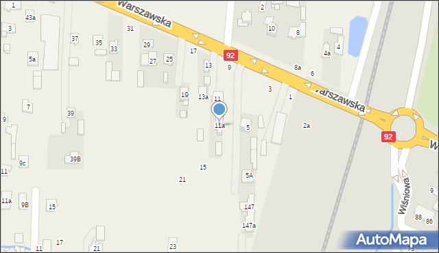 Stojadła, Warszawska, 11a, mapa Stojadła