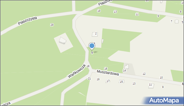 Strachów, Wańkowicza Melchiora, 6, mapa Strachów