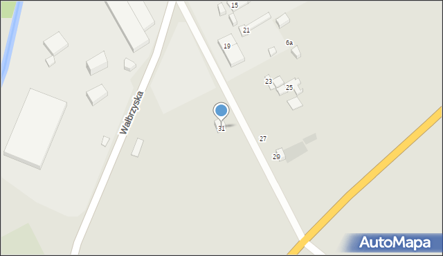 Strzegom, Wałbrzyska, 31, mapa Strzegom