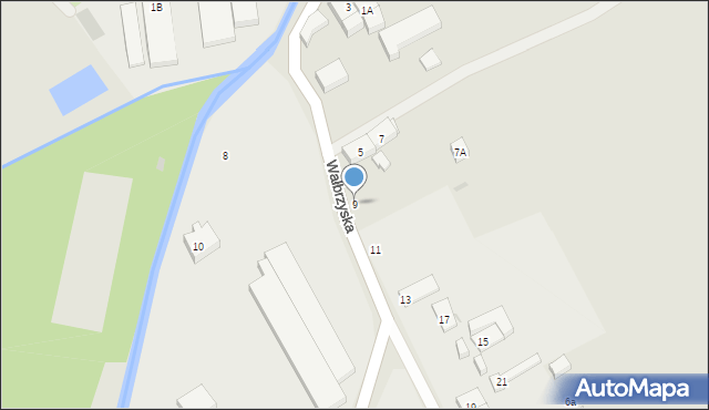 Strzegom, Wałbrzyska, 9, mapa Strzegom