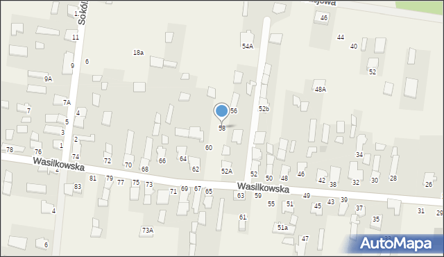 Studzianki, Wasilkowska, 58, mapa Studzianki
