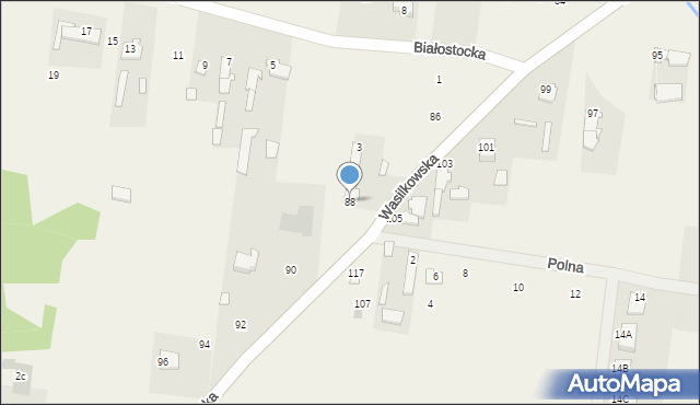 Studzianki, Wasilkowska, 88, mapa Studzianki