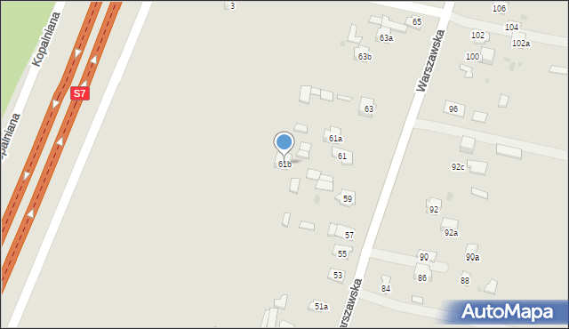 Suchedniów, Warszawska, 61b, mapa Suchedniów