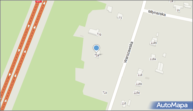 Suchedniów, Warszawska, 71a, mapa Suchedniów