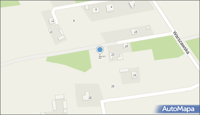 Sulbiny, Warszawska, 22, mapa Sulbiny