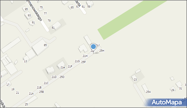 Sulbiny, Warszawska, 25G, mapa Sulbiny