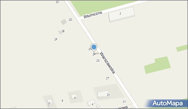 Sulbiny, Warszawska, 2P, mapa Sulbiny