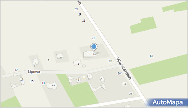 Sulbiny, Warszawska, 2u, mapa Sulbiny