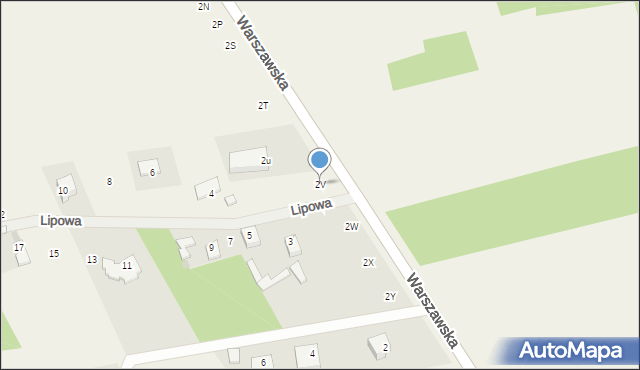 Sulbiny, Warszawska, 2V, mapa Sulbiny