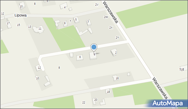 Sulbiny, Warszawska, 4, mapa Sulbiny