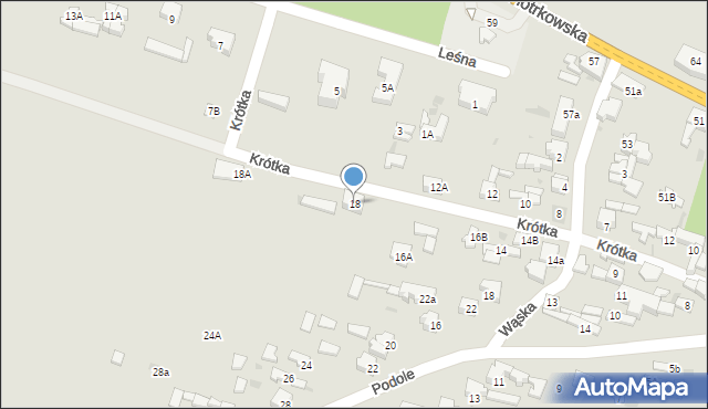 Sulejów, Wąska, 18, mapa Sulejów