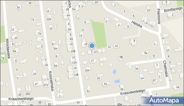 Sulejówek, Warecka, 17b, mapa Sulejówek