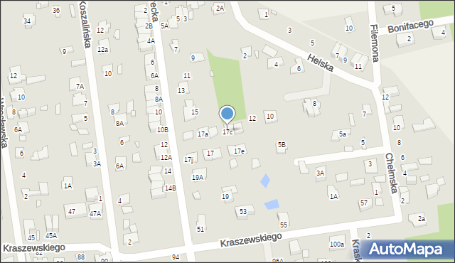 Sulejówek, Warecka, 17c, mapa Sulejówek